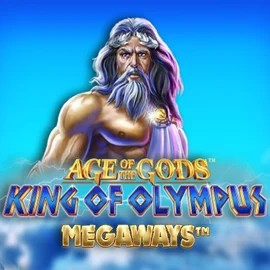 Age Of The Gods: King of Olympus Megaways slot logo by Origins at Rainbet Casino