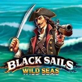 Black Sails Wild Seas slot logo by Infinity Dragon Studios at Rainbet Casino