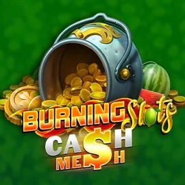 Official Slots logo: Burning Slots Cash Mesh by BF Games at Rainbet Casino