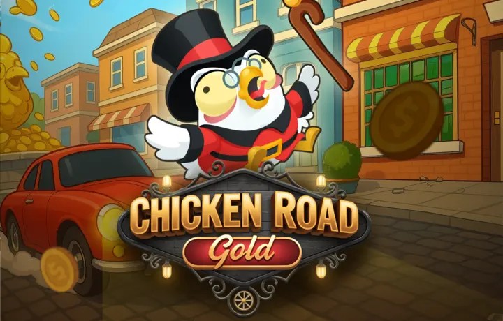 Chicken Road Gold logo by InOut Rainbet Casino