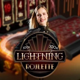 Lightning Roulette logo by Evolution Rainbet Casino