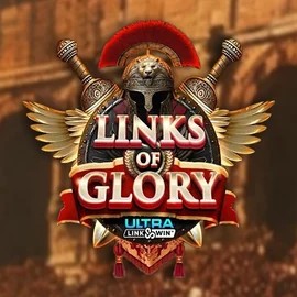 Official Slots logo: Links of Glory by Slingshot Studios at Rainbet Casino