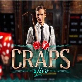 Live Craps logo by Evolution Rainbet Casino