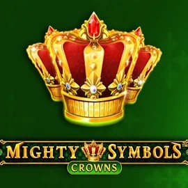 Mighty Symbols Crowns slot logo by Wazdan at Rainbet Casino