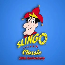 Slingo Classic 20th Anniversary logo by Slingo at Rainbet Casino