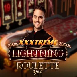 XXXtreme Lightning Roulette slot logo by Evolution at Rainbet Casino